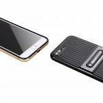 Wholesale iPhone 7 Plus Slim Fit Kickstand Hybrid Case (Rose Gold)